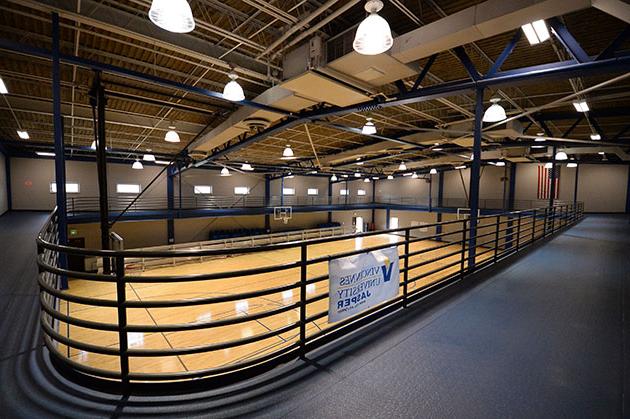 A photo of the indoor track from the Ruxer Center